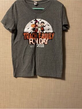 Bella+Canvas Gray Kids 'Track Family Fun Day 2018' Graphic Tee